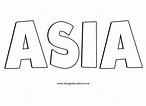 Nome Asia da colorare - Disegni da colorare