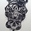 Paul Jackson | Paul jackson, Tiger skull, Creative artwork