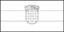 Croatia Flag Colouring Page – Flags Web