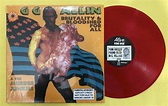 GG ALLIN & & THE MURDER JUNKIES Brutality And Bloodshed For All LP LTD ...