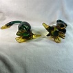 VINTAGE Murano Glass Green 2 Duck /Goose Seguso Figurine 1950s Made in ...