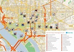 Map of Washington Attractions | Tripomatic | Washington dc tourist map ...
