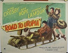 ROAD TO UTOPIA, Original 1/2 Sheet Adventure Comedy Featuring Bing ...