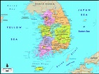 South Korea Maps | Printable Maps of South Korea for Download