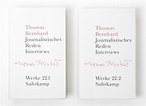 Werke in 22 Bänden. Buch von Thomas Bernhard (Suhrkamp Verlag)