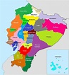 Mapa del Ecuador con Nombres, Provincias y Capitales 【Para Descargar e ...