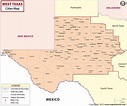 West Texas Cities Map, Cities in West Texas | Texas map with cities ...