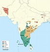 Map of Dravidian languages in 2020 | Dravidian languages, Geography map ...