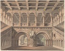 Karl Friedrich Schinkel | Stairhall, from King Yngord, Act I | Drawings ...