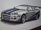 nissan skyline r34 gtr (paul walker) by v3110z on DeviantArt