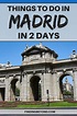 Don't know what to do with your 48 hours / 2 day in #Madrid Don't panic ...
