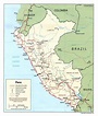 Map of Peru (Political Map) : Worldofmaps.net - online Maps and Travel ...