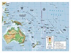 Maps of Australia and Oceania and Oceanian countries | Political maps ...