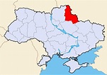 Map of Ukraine Political Simple Oblast Sumy • Mapsof.net