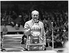 Auerbach Speaking at Trophy Ceremony - Boston Celtics History