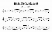 Partitura - Eclipse Total del Amor