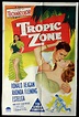 TROPIC ZONE 1953 Ronald Reagan RARE One sheet Movie poster - Moviemem ...