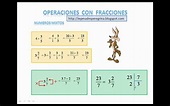 operaciones básicas con fracciones (PARTE 2) - YouTube