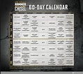 Hammer And Chisel Workout Calendar