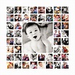 20x20 Photo Collage Canvas - baby's first year? | Photo collage design ...