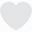 White heart emoji clipart. Free download transparent .PNG | Creazilla