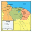 Suriname Political Map Images And Photos Finder | Images and Photos finder