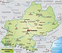 Map of Toulouse region - Toulouse region map (Occitanie - France)