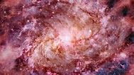 viaje de la nebulosa espacial en la galaxia espiral m83 10818640 Vídeo ...