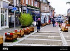 Leatherhead Surrey, London UK January 07 2021, Family Walking Dog Along ...