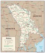 Large Detailed Political And Administrative Map Of Moldova With Roads ...
