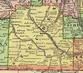 Steuben County, New York 1897 Map by Rand McNally, Bath, Corning, NY