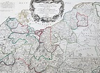 1778 Santini Large Antique Map of Upper Saxon Circle, NE Germany, Prus ...