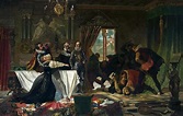 The Murder of David Rizzio Painting by Jean Lulves
