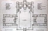 A plan of Blenheim Palace in England. 18th century.Blenheim Palace. in ...