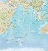 Map of Indian Ocean - Islands, Countries