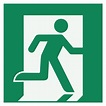 Emergency Exit Sign (Right Hand, ISO 7010) - Baden Consulting