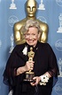 Ann Roth holding the Academy Award for Costume Design she received for ...