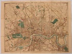 19th Century Pocket Map of London "WYLDS NEW PLAN OF LONDON for 1858 ...