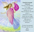 Arcangel Chamuel. | Oracion a los arcangeles, Arcángeles, Chamuel arcangel