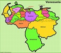 Mapa de estados de Venezuela