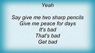 Roger Taylor - Two Sharp Pencils (Get Bad) Lyrics - YouTube