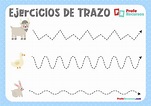 Fichas de trazo para 4 años