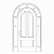 Line Drawing For Doors | Master Doors