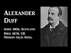 #29 Alexander Duff Missionary to India Short Biography - Tamil - YouTube