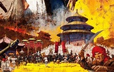 Howard A Terpning, "55 Days at Peking," (detail) movie poster ...