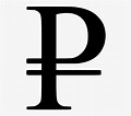 Rouble Official Sign - Currency Of Russia Symbol - Free Transparent PNG ...