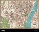 BONN. Vintage town city map plan. Germany, 1933 Stock Photo - Alamy