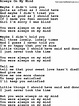 Willie Nelson song: Always On My Mind, lyrics