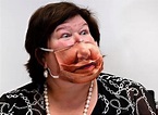 Maggie De Block (Minister of Health Belgium) wearing a mask like this ...