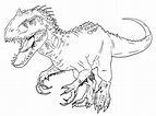 Indominus Rex para colorear, imprimir e dibujar –ColoringOnly.Com